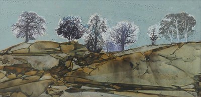 Lot 295 - Bernard Rooke (b.1938) - Trees, tempera and...