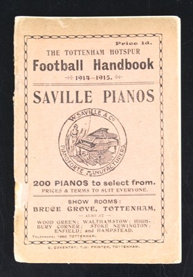 Lot 1184 - The Tottenham Hotspur Football Handbook...