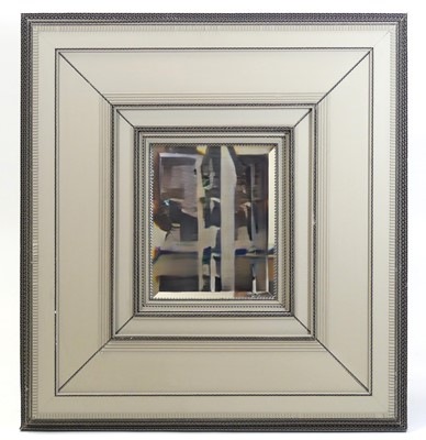 Lot 1104 - A contemporary painted and compressed card...