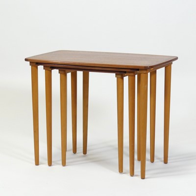 Lot 407 - A nest of three Norwegian 1960s teak...