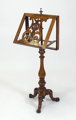 Lot 2438 - An early Victorian rosewood pedestal music...