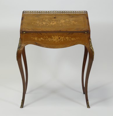 Lot 2450 - A Sheraton Revival rosewood and marquetry...