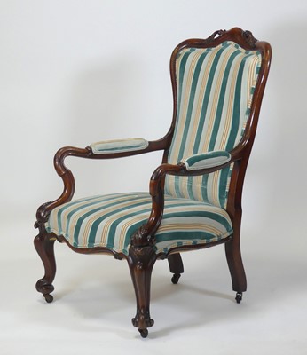 Lot 2437 - An early Victorian mahogany framed library...