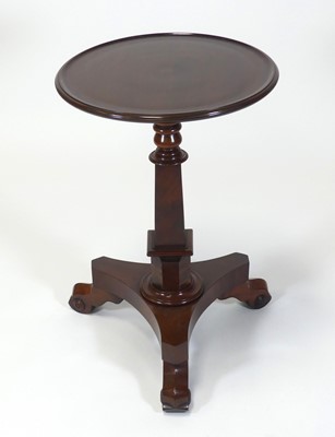 Lot 2433 - A William IV mahogany pedestal lamp table,...