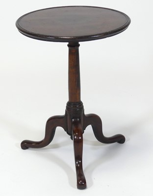 Lot 2418 - An 18th century tripod table, having a fixed...