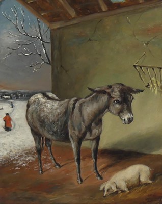 Lot 2325 - 19th century English school - Donkey and pig...