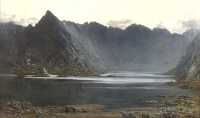 Lot 2362 - 19th century British school - Mountain loch...