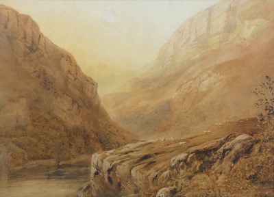 Lot 2324 - Copley Fielding (1787-1855) - Sheep grazing in...
