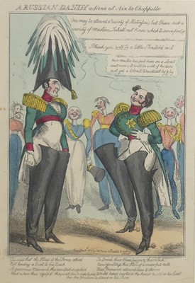 Lot 2319 - William Heath - A Russian dandy, a scene at...