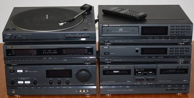Lot 1270 - An Aiwa separates stereo system, components to...