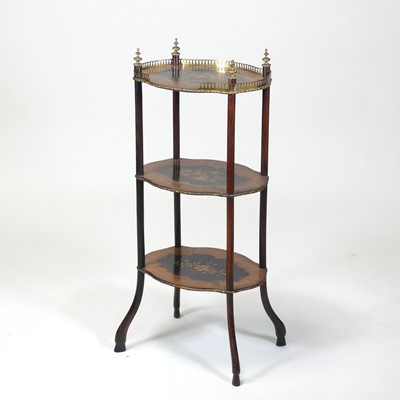 Lot 2415 - A circa 1900 French kingwood and marquetry...