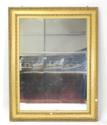 Lot 2408 - A Victorian giltwood and gesso wall mirror, of...