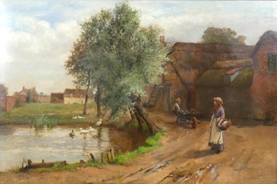 Lot 2340 - 19th century English school - Country scene...