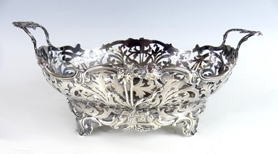 Lot 2131 - An Art Nouveau silver twin handled table...