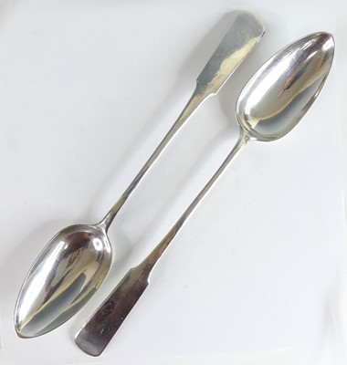 Lot 2080 - A pair of Regency Scottish silver serving...