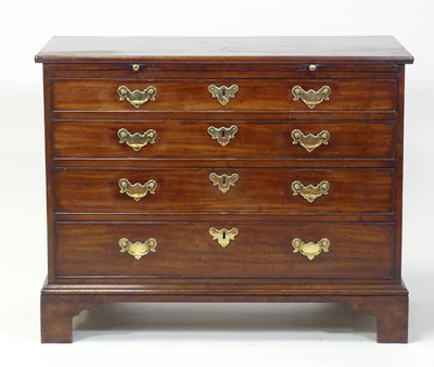Lot 2441 - A George III mahogany square front...