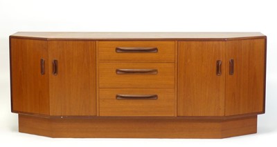 Lot 438 - A 1960s G-Plan teak 'Fresco' sideboard, having...