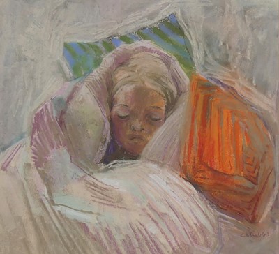 Lot 266 - Constance Stubbs (1927-2015) - Girl at rest,...