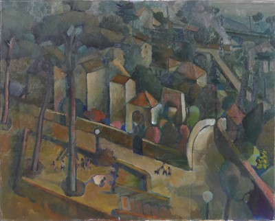Lot 314 - Peter Froste (1935-2021) - Country Garden, oil...