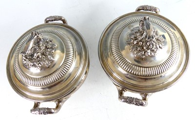 Lot 2151 - A pair of George IV silver twin handled...
