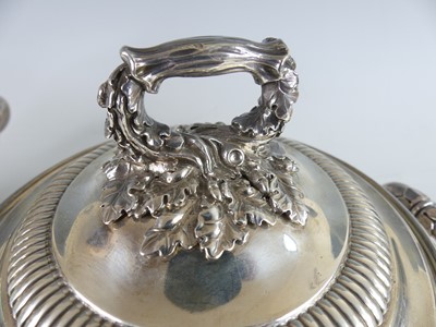 Lot 2151 - A pair of George IV silver twin handled...