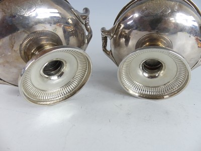 Lot 2151 - A pair of George IV silver twin handled...