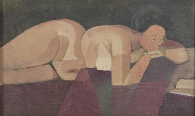 Lot 317 - Peter Froste (1935-2021) - Female nude, oil on...
