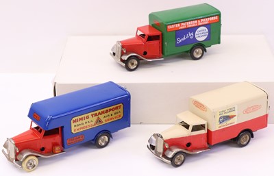 Lot 1133 - Triang Minic restored delivery van group, 3...