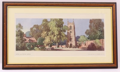 Lot 1002 - Original carriage print of Ufford near Malton,...