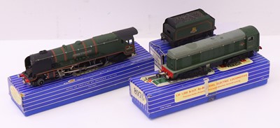 Lot 410 - Two Hornby Dublo 3-Rail locos, to include an...