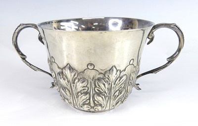 Lot 2108 - A Victorian silver porringer, of typical twin...