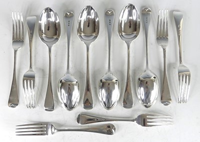 Lot 2127 - A six-place setting of Victorian silver table...