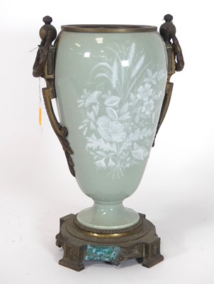 Lot 16 - A 19th century gilt brass mounted...