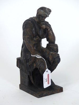 Lot 19 - After Michelangelo - Lorenzo de'Medici, bronze,...