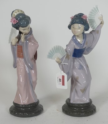 Lot 40 - A Lladro porcelain figure, 'Madame Butterfly',...