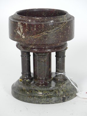 Lot 49 - A 19th century carved and polished serpentine...