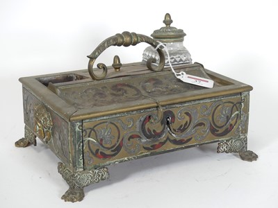 Lot 37 - A 19th century boulle Scarlett tortoiseshell...