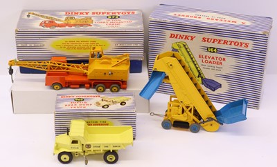 Lot 654 - Dinky Toys group of 3 construction-related...