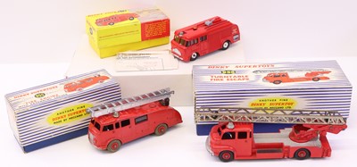 Lot 658 - Dinky Toys group of 3 emergency diecasts to...