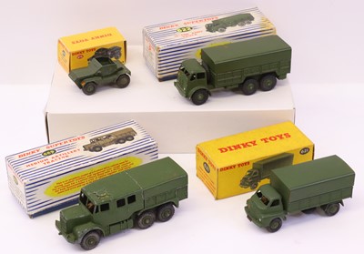 Lot 669 - Dinky Toys group of 4 military diecasts to...
