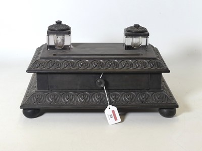 Lot 85 - A 19th century Ango-Indian carved hardwood...