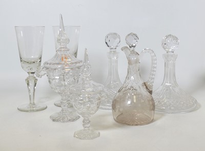 Lot 90 - A collection of glass, to include a cut glass...