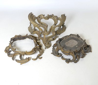 Lot 97 - A near pair of 19th century French gilt brass...