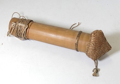 Lot 112 - A Dayak bamboo tolor or quiver, 20th century,...