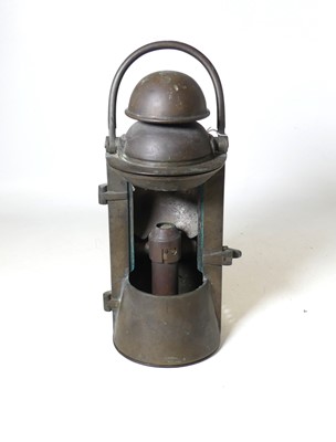 Lot 125 - An early 20th century brass lantern,...