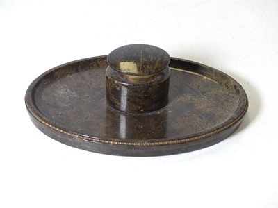Lot 122 - A 19th century carved and polished serpentine...