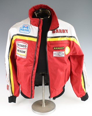 Lot 1207 - A motorcycle racing jacket, in various...