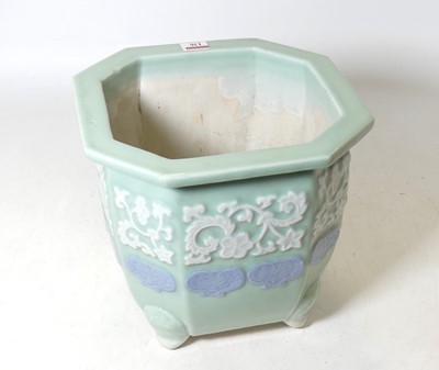 Lot 136 - A contemporary Chinese celadon glazed...
