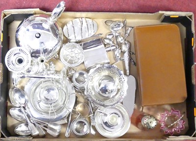 Lot 165 - A collection of silver plated wares, to...
