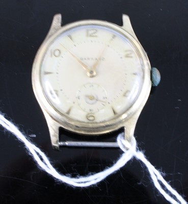 Lot 435 - A vintage gent's Garrard 9ct gold cased manual...